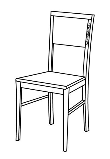 Wooden chair | Coloring Page