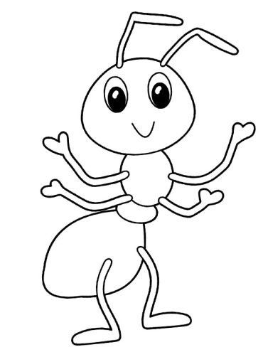 Ant coloring sheet | Coloring Page