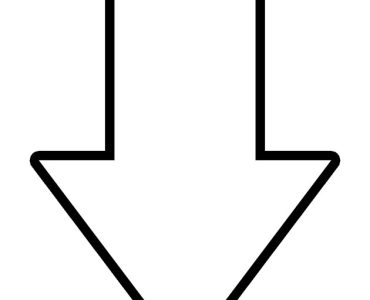 arrow down outline