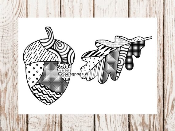 Autumn abstract art | Coloring Page