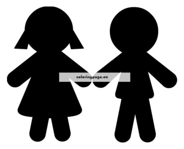 girl and boy silhouette