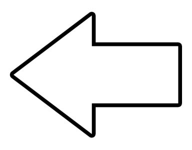 left arrow shape