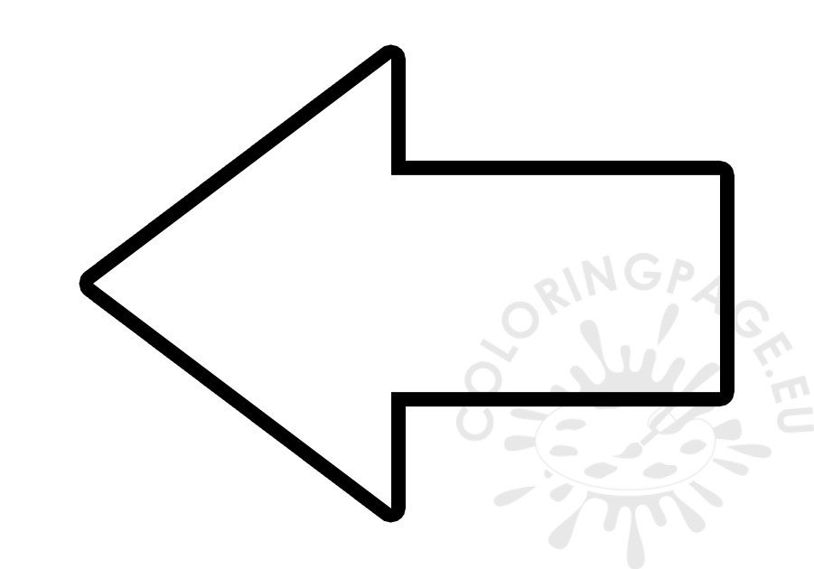 left arrow shape