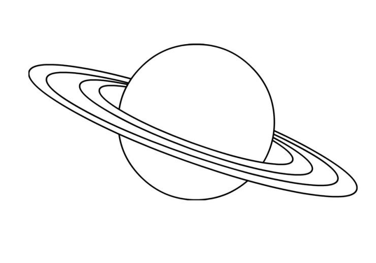 Planet Saturn | Coloring Page