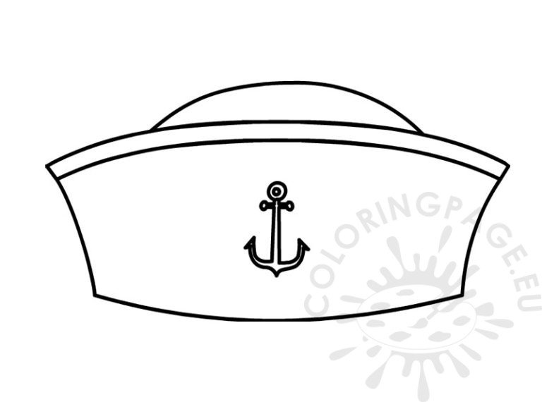 Sailor hat | Coloring Page