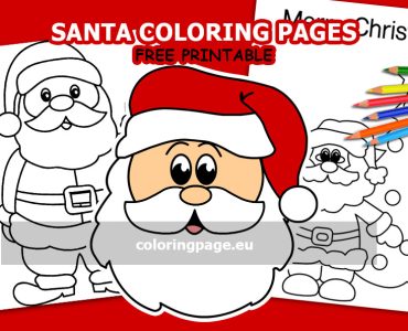 santa coloring pages