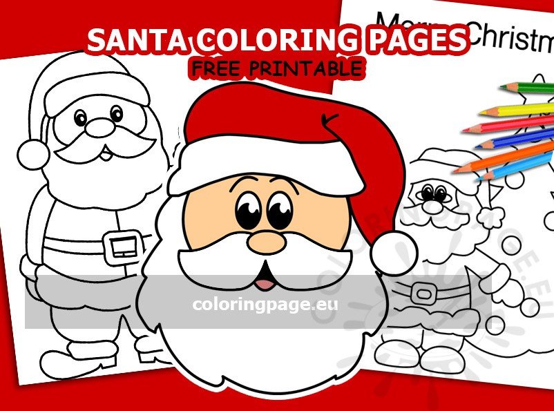 santa coloring pages