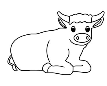 sitting ox