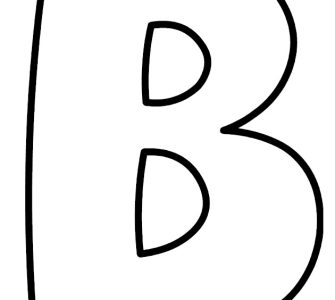 bubble letter b