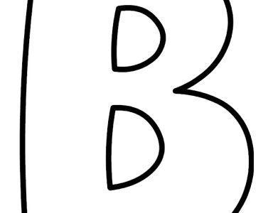 bubble letter b