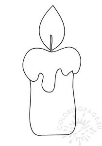 Candle Free printable | Coloring Page
