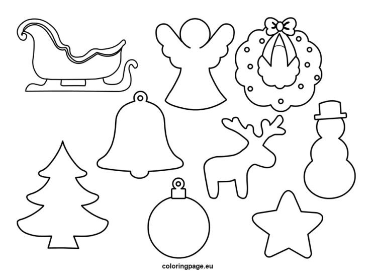 Christmas templates free printable | Coloring Page