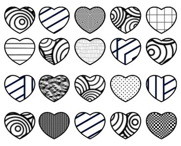 hearts textures