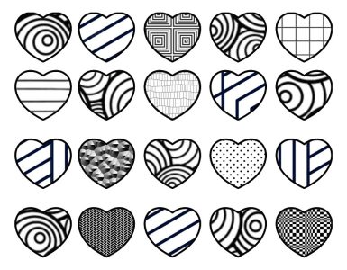 hearts textures