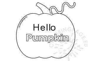 Hello pumpkin template