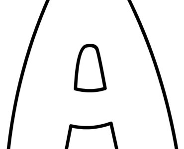 letter a outline