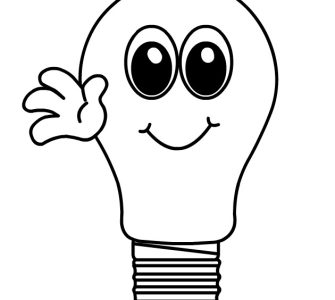 light bulb character