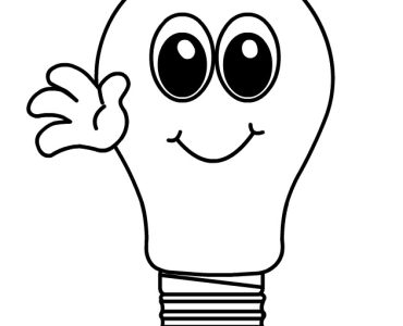 light bulb character