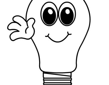 light bulb character