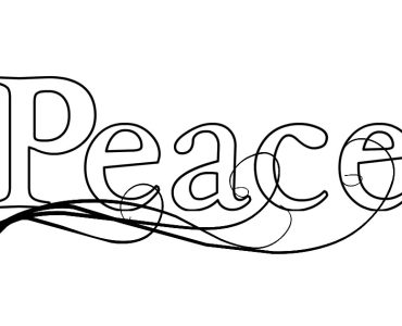 peace lettering design