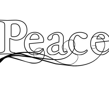 peace lettering design