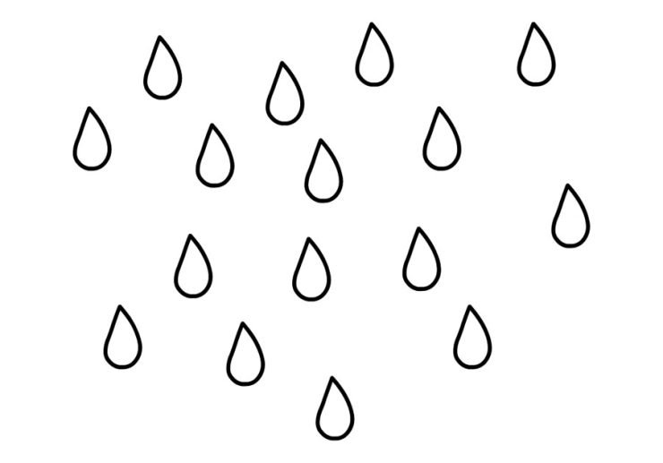 Rain template | Coloring Page