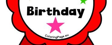 red rosette birthday