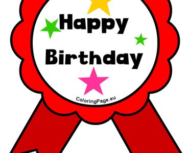 red rosette birthday