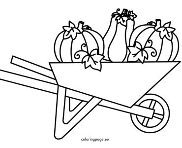 wheelbarrow pumpkins