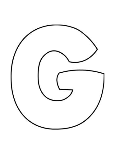Bubble Letter G | Coloring Page