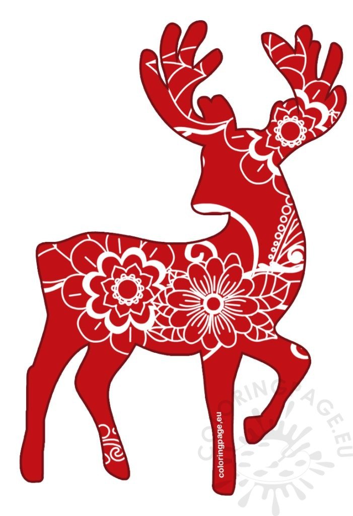 christmas deer ornament