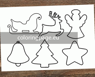 christmas ornaments cutouts