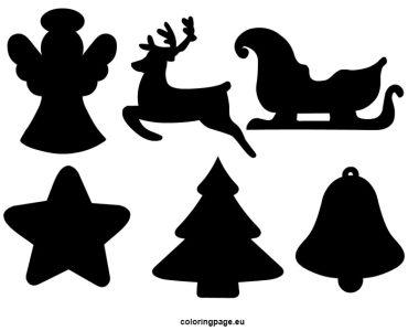 christmas silhouette set