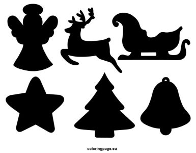 christmas silhouette set