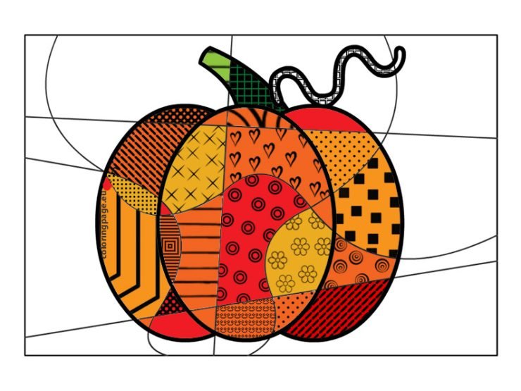 Doodle Pumpkin | Coloring Page