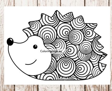 hedgehog zentangle