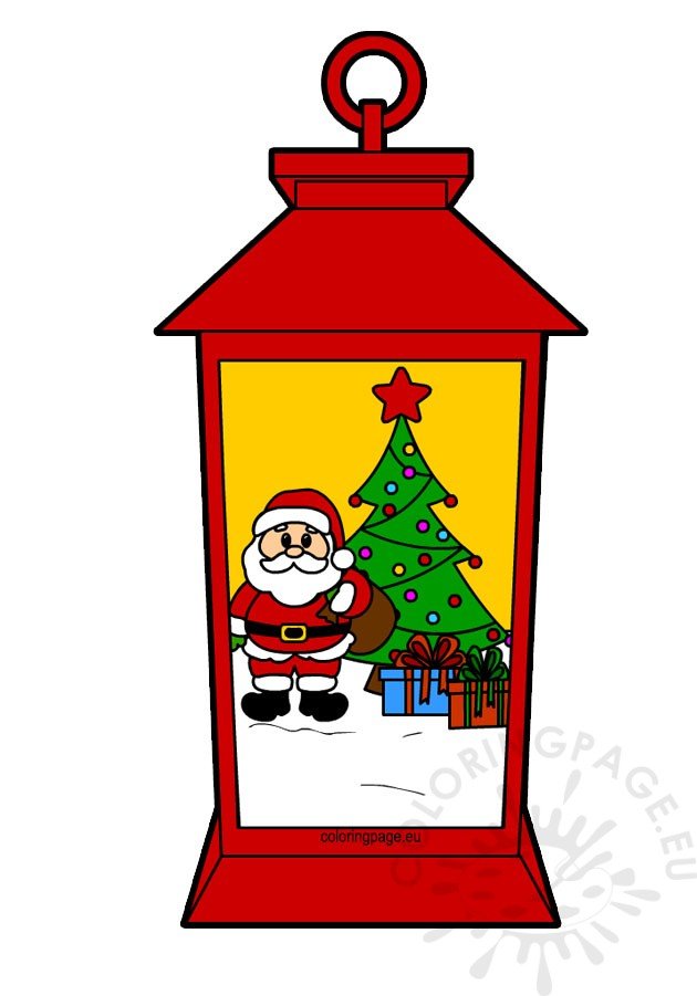 lantern santa claus