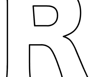 r bubble letter
