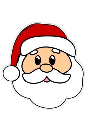 Santa cutouts printable | Coloring Page