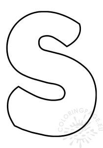 Free Bubble Letter S | Coloring Page