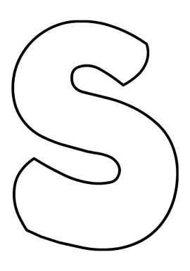 Free Bubble Letter S | Coloring Page