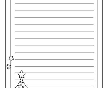 christmas tree writing paper