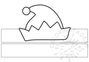 Elf Headband template Coloring Page