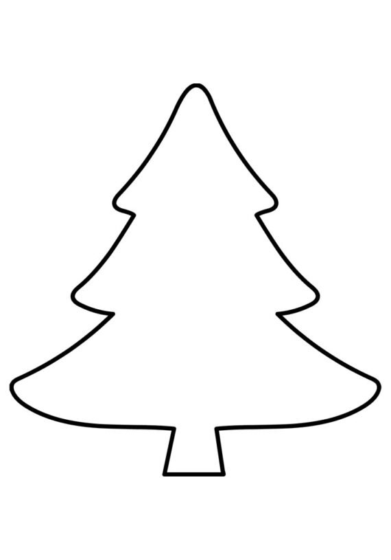 Evergreen tree | Coloring Page
