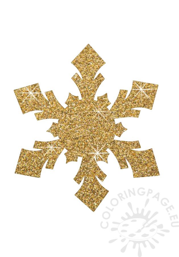 gold snowflake