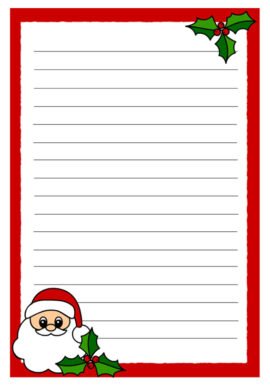 Free printable Letter to Santa | Coloring Page