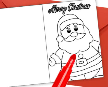 simple merry christmas card 1