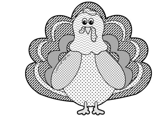 Turkey doodle | Coloring Page