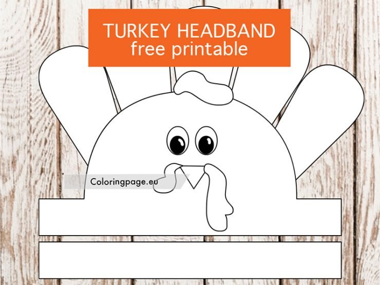Turkey Headband Template Free Printable