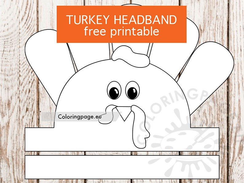 turkey headband template